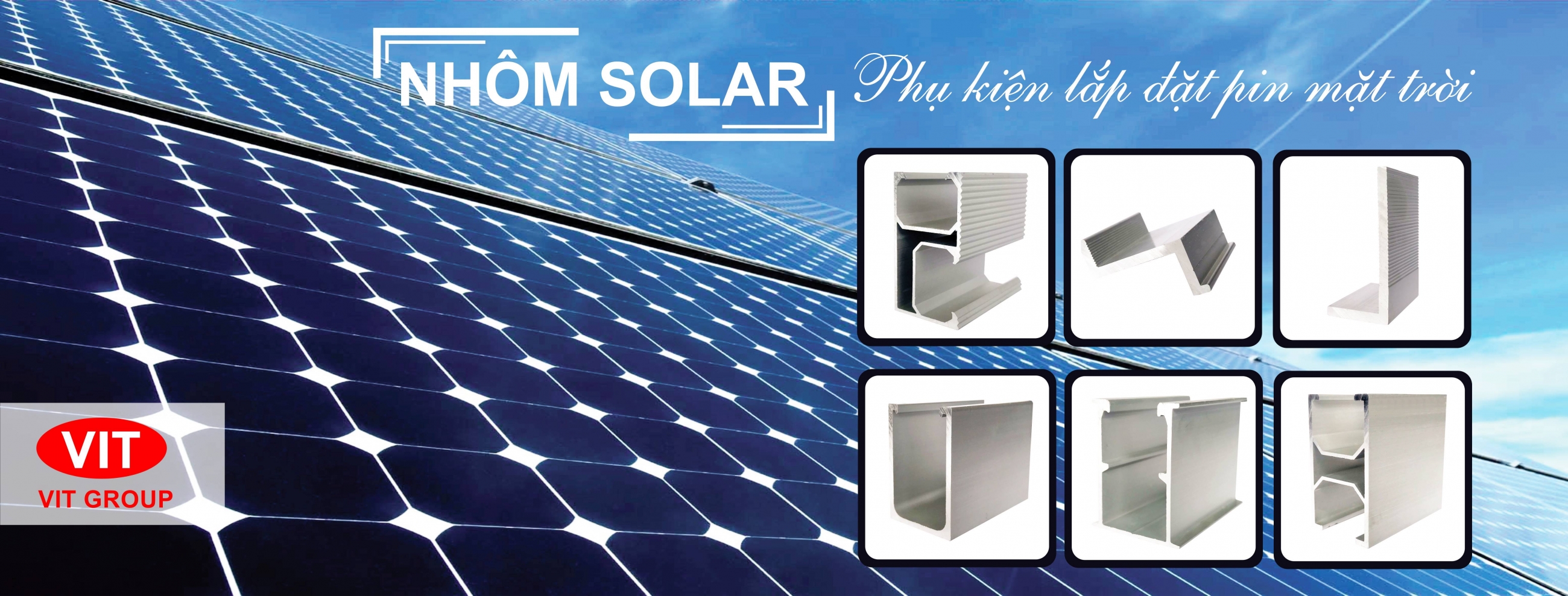 Nhôm Solar - Phụ kiện lắp đặt pin mặt trời