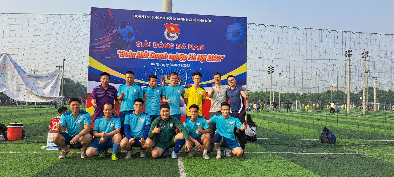 Đội bóng đá Đoàn Thanh niên TLG  lọt vào tứ kết Giải bóng đá Đoàn Khối Doanh nghiệp Hà Nội năm 2022