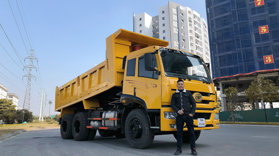 Đánh giá xe tải ben Trường Giang FAW 3 chân 13.57 tấn