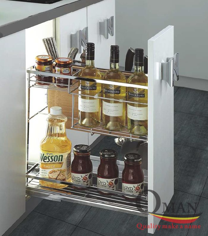 Kệ gia vị tủ bếp – phụ kiện tủ bếp dành cho không gian bếp hiện đại