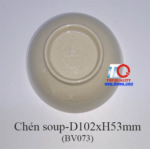 ​Chén soup melamine màu nâu đá BV073-4