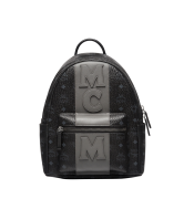 Balo MCM Stark Stripe Backpack - Black - 40cm