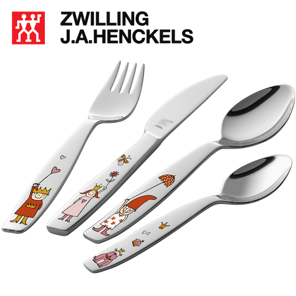 Bộ muỗng nĩa 4 cái cho trẻ em Emilie hiệu Zwilling 07136-210