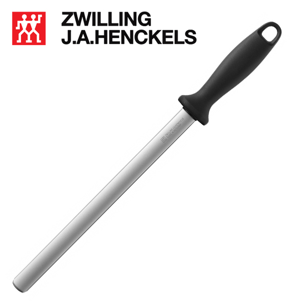 Liếc dao oval phủ kim cương hiệu Zwilling 32520-261 cán đen, dài lưỡi 25cm