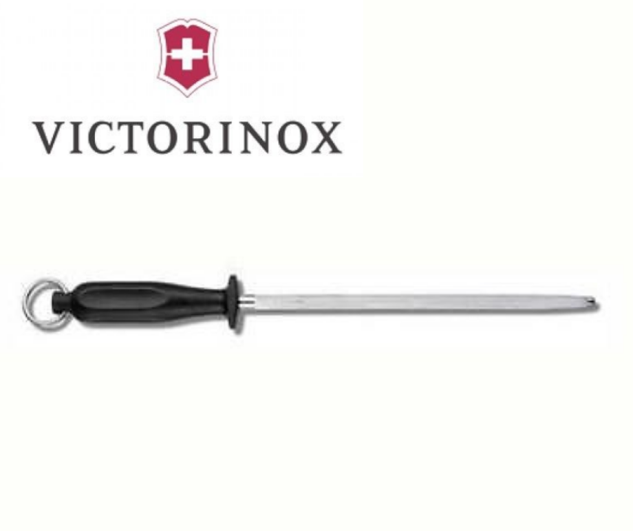 Liếc dao tròn hiệu Victorinox 7.8303, lưỡi liếc dài 25cm cán đen