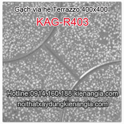 Gạch vỉa hè Terrazzo 400x400 KAG-R403