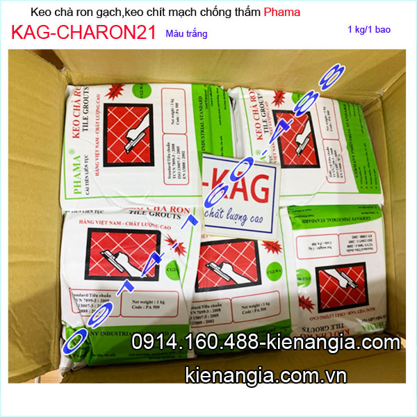 Keo chà ron gạch Phama trắng KAG-CHARON21