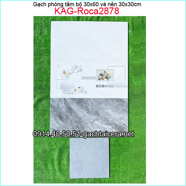 Gạch ốp tường bộ 30x60cm KAG-Roca2878