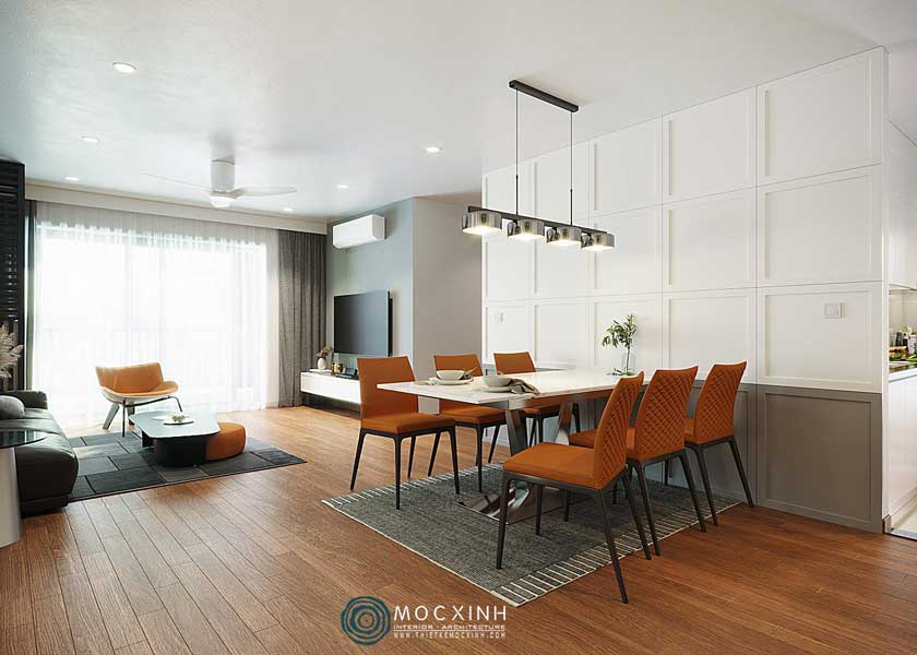 Mẫu thiết kế nội thất căn hộ Mr Tuấn chung cư Lotus Sài Đồng