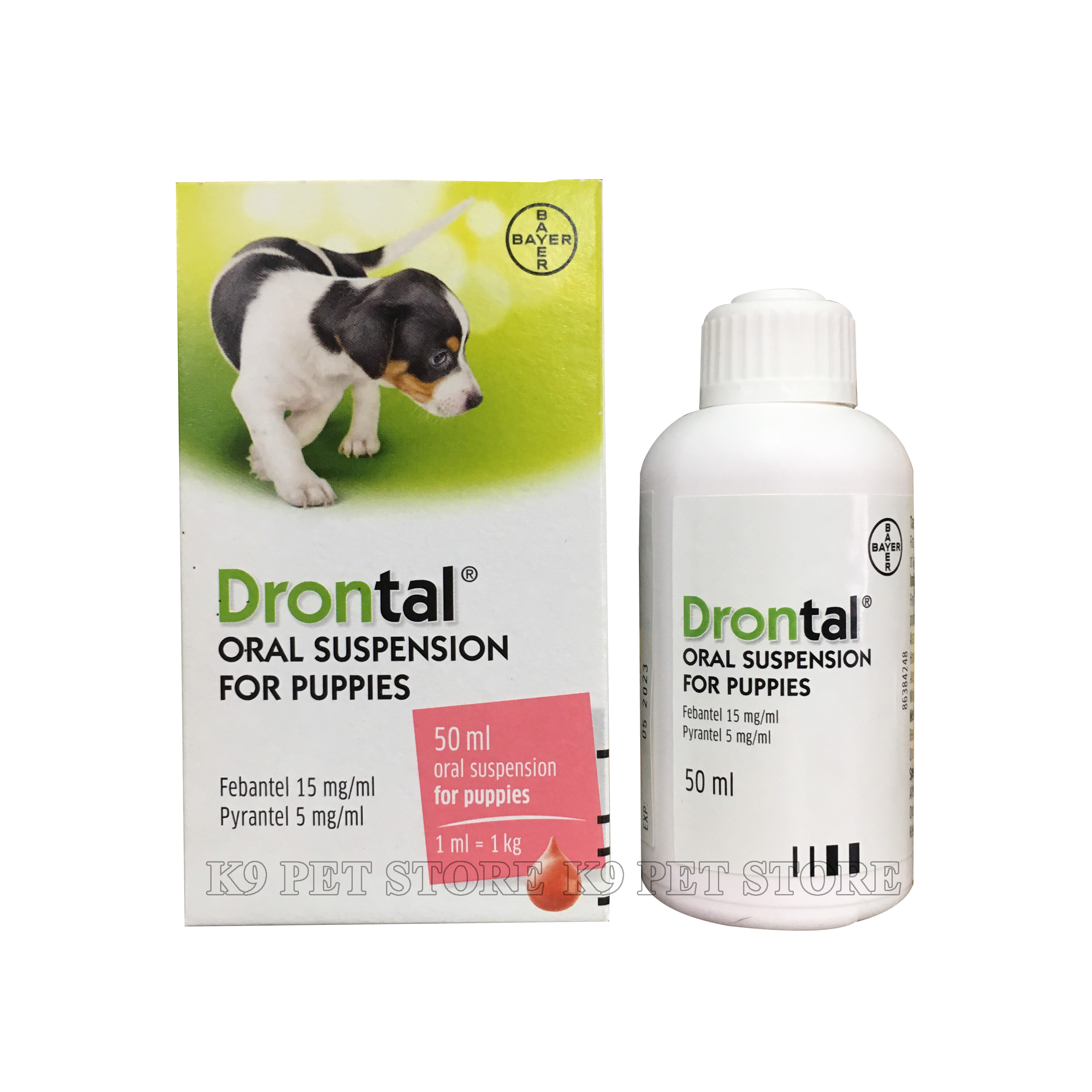 Tẩy giun cho chó con dạng nước Drontal Puppies 50ml