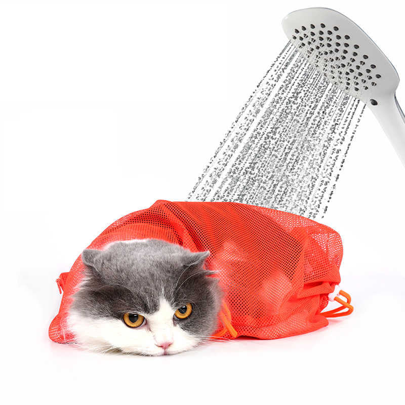 Túi lưới đa năng dành cho mèo: Tắm, Cắt móng, Vệ sinh tai