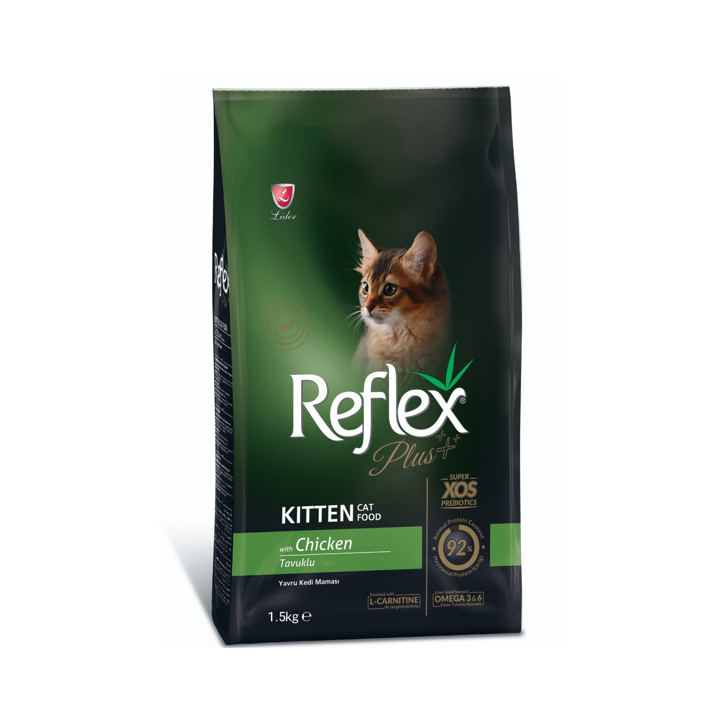 Thức ăn mèo Reflex Plus Kitten Chicken 1.5kg (dành cho mèo con vị gà)