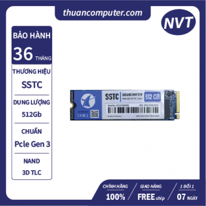 Ổ cứng SSD 512G SSTC Oceanic Whitetip M.2 NVMe PCIe Gen3x4 (SSTC-PHI-E12)