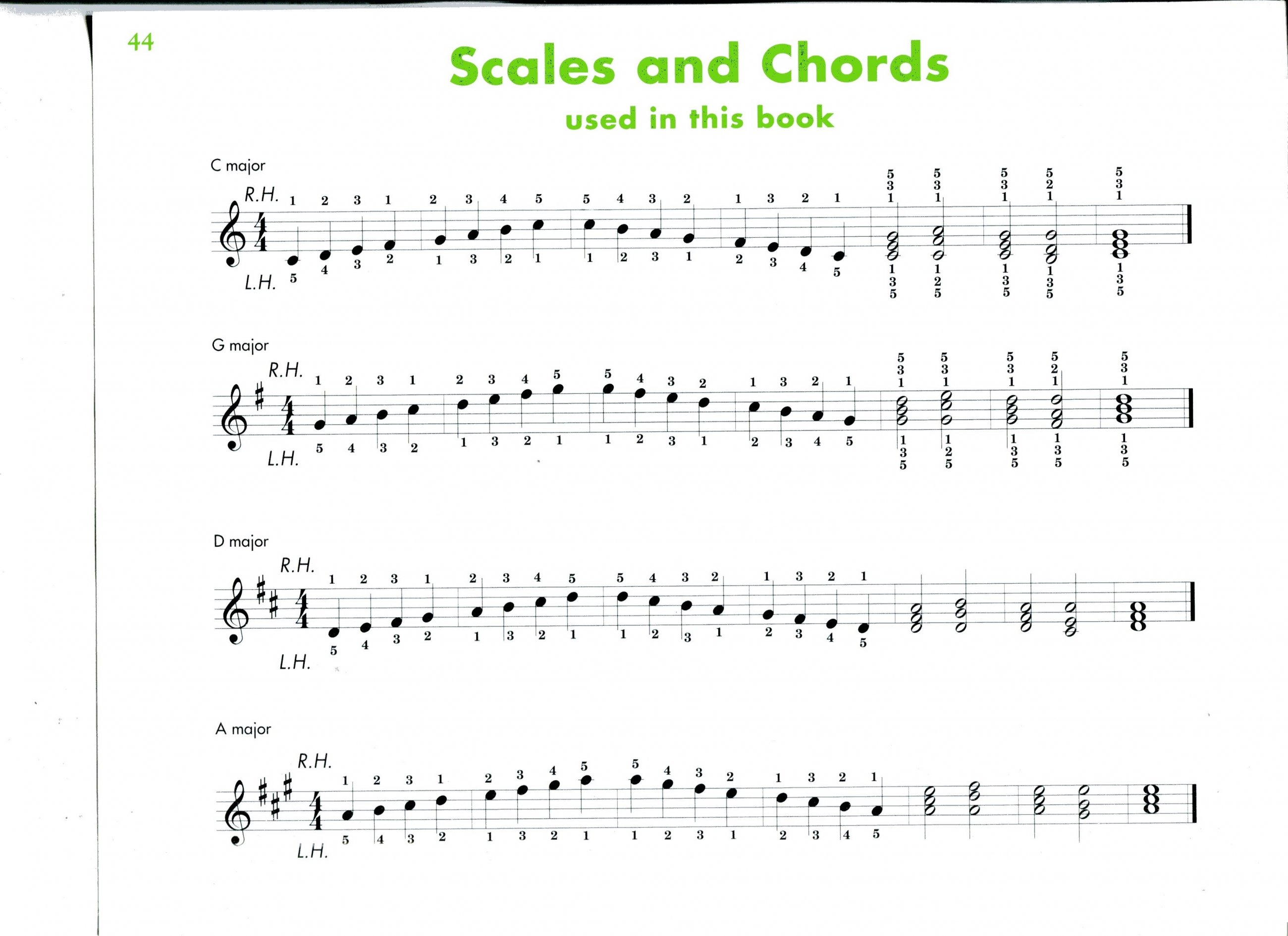 JOHN THOMPSON PART 3 - Scales & Chords