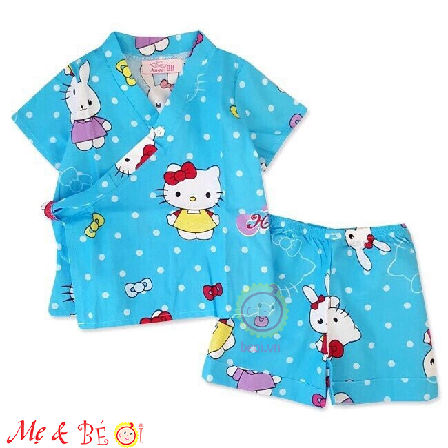 pijama-mau-xanh-kitty