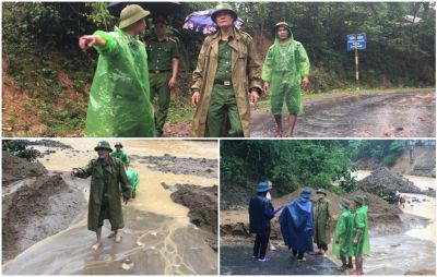 Nghệ An: Công an huyện Kỳ Sơn nỗ lực giúp Nhân dân khắc phục hậu quả mưa bão