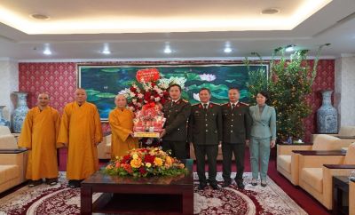 Cảm ơn Công an Hà Nội đã luôn giúp đỡ Ban Trị sự Giáo hội Phật giáo Việt Nam Hà Nội trong công tác đảm bảo ANTT