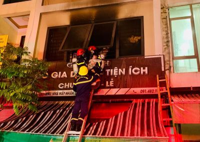 Cháy nhà dân tại phường Ba Đình, thành phố Thanh Hoá
