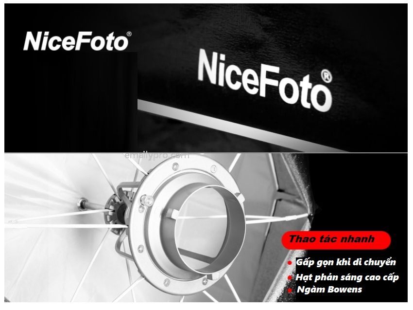 Softbox Umbrella NiceFoto KS-60*60 Grid