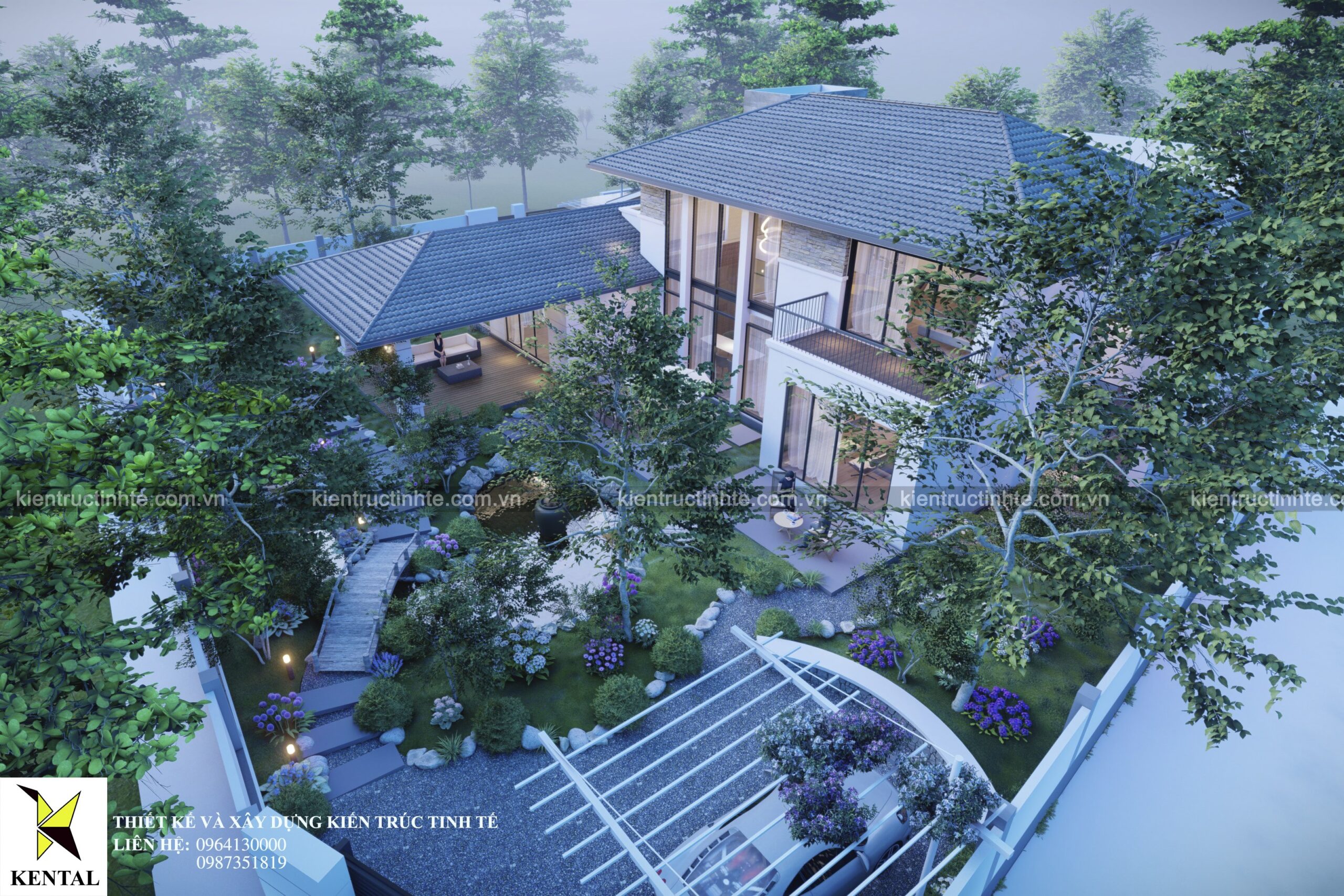 ​Thiết kế nội thất biệt thự 2 tầng – “Siêu phẩm” nghỉ dưỡng 5 sao tại Bắc Giang