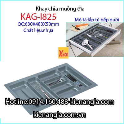Khay chia hộc dao muỗng đĩa bằng nhựa KAG-I825