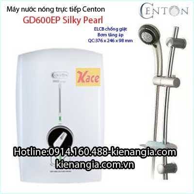 Máy nước nóng CENTON bơm tăng áp KAG-GD600EP Silky Pearl