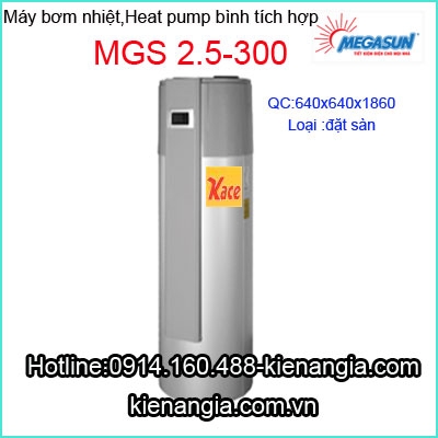Bơm nhiệt bình tích hợp gia đình Megasun MGS2,5-300