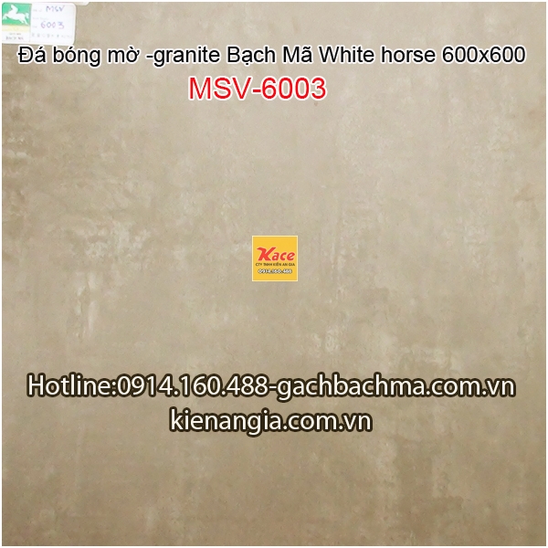 Đá granite bóng mờ White horse 600x600 MSV6003