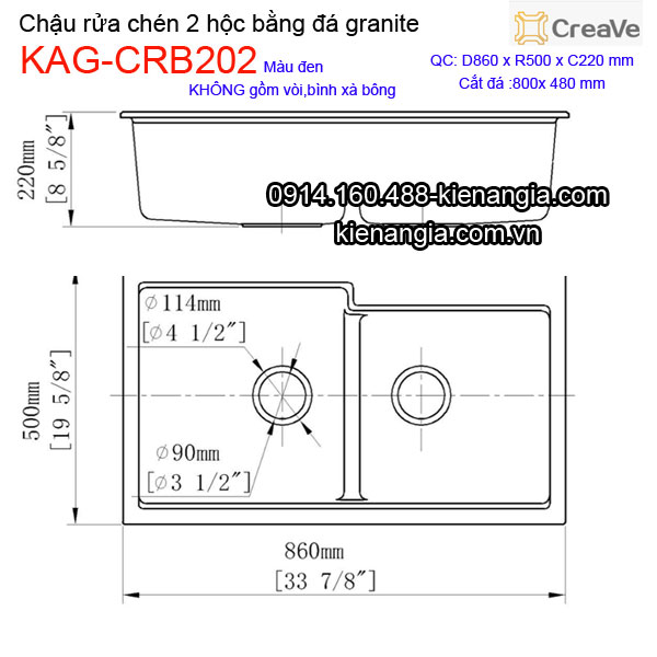 KAG-CRB202-Chau-rua-chen-da-granite-2-hoc-Creave-KAG-CRB202-kich-thuoc