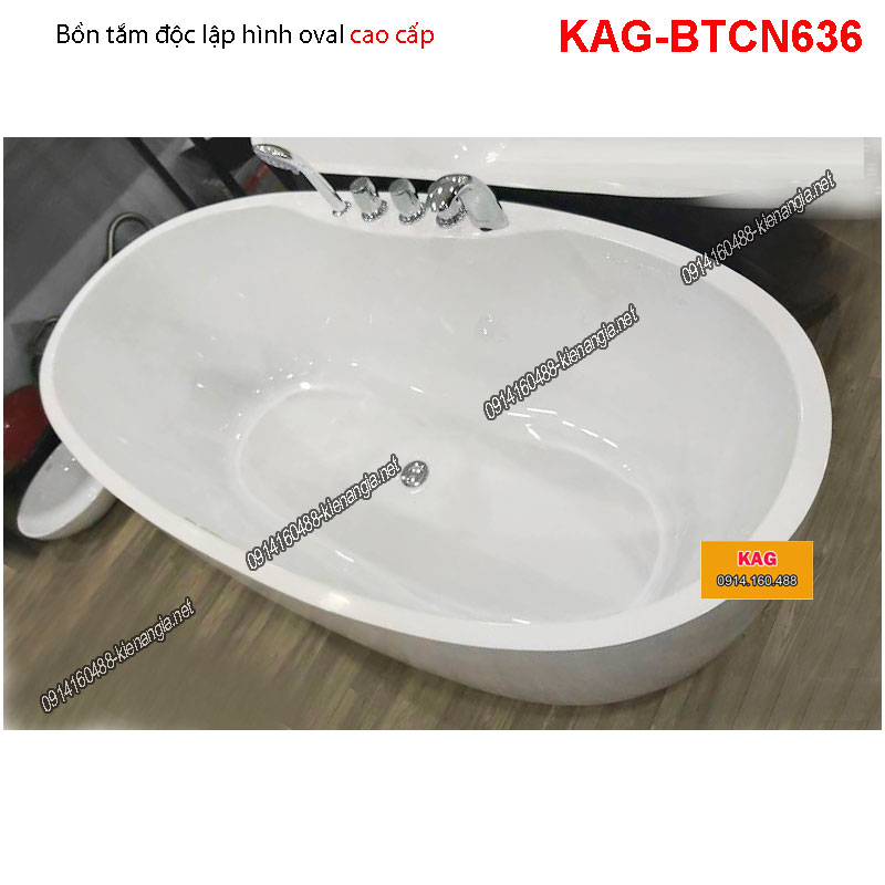 Bồn tắm độc lập oval KAG-BTCN636