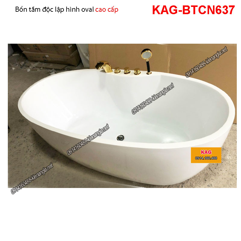 Bồn tắm độc lập oval KAG-BTCN637