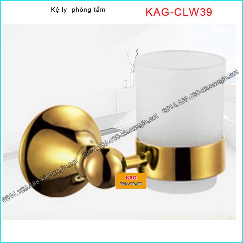 Kệ ly đơn phòng tắm màu vàng  kKAG-CLW39