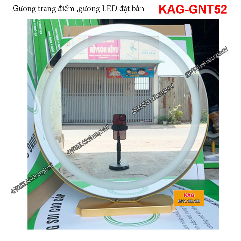 Gương trang điểm LED đặt bàn KAG-GNT52