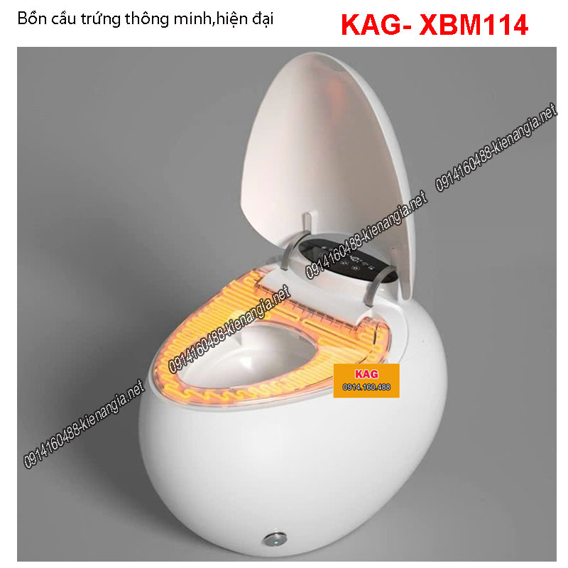 Bồn cầu trứng điện tử thông minh hiện đại KAG-XBM114
