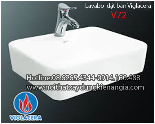 Lavabo đặt bàn Vigalcera V72