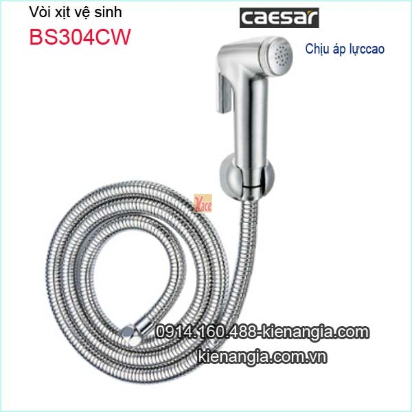 Vòi xịt vệ sinh chịu áp lực Caesar BS304CW
