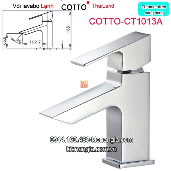 Vòi lạnh chậu lavabo Thailand COTTO-CT1013A