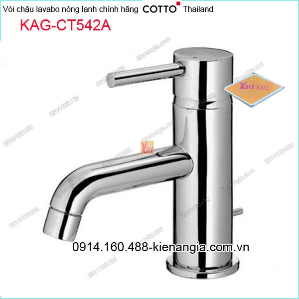 Vòi chậu lavabo nóng lạnh COTTO Made in Thailand KAG-CT542A