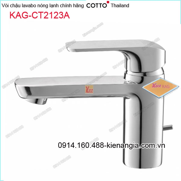 Vòi chậu lavabo nóng lạnh COTTO Made in Thailand KAG-CT2123A