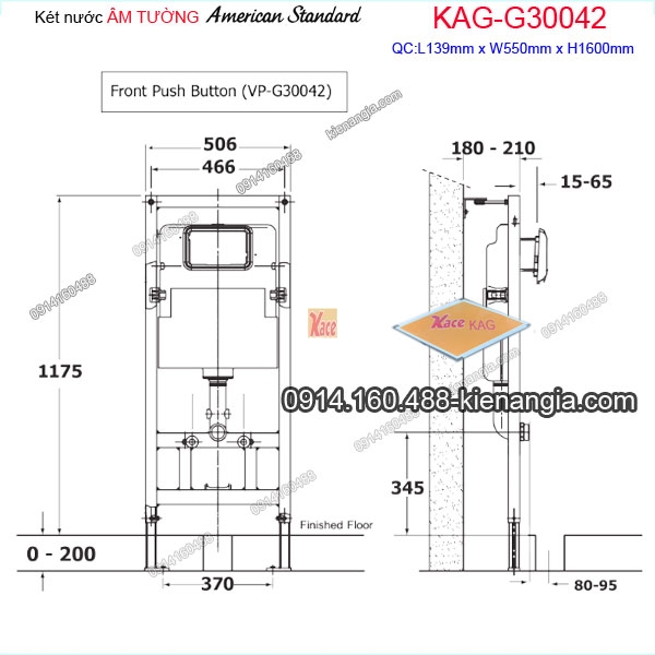 KAG-G30042-Ket-nuoc-am-tuong-American-Standard-chinh-hang-KAG-G30042-kich-thuoc-lap-dat