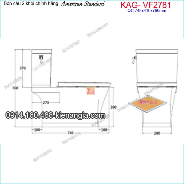 KAG--VF2781-Bon-cau-2-khoi-American-Standard-KAG--VF2781-kich-thuoc-lap-dat