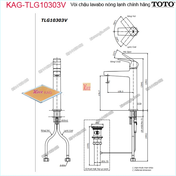 KAG-TLG10303V-Voi-chau-lavabo-BAN-AM-BAN-nong-lanh-chinh-hang-TOTO-KAG-TLG10303V-kich-thuoc
