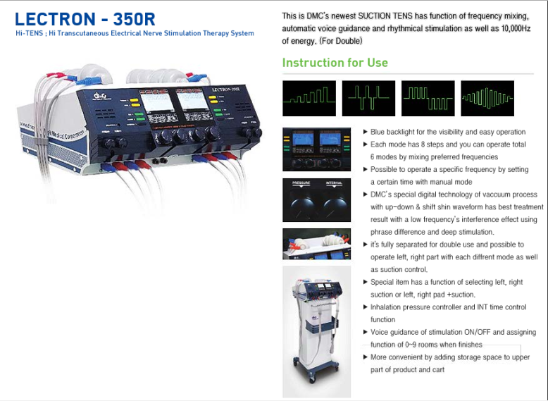 Máy điện xung trị liệu Lectron-350R