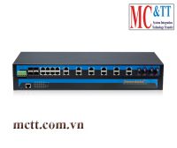 Switch công nghiệp quản lý 20 cổng Ethernet + 4 cổng quang + 4 cổng quang SFP 3onedata IES5028-4GS-4F