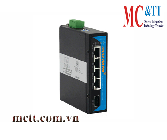 Switch công nghiệp 4 cổng Gigabit PoE Ethernet + 1 cổng quang SFP 3Onedata IPS205G-GS-4POE