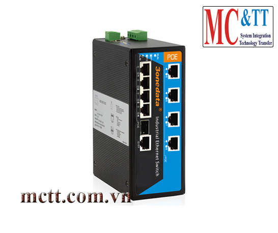 Switch công nghiệp 8 cổng PoE Ethernet + 1 cổng Combo Gigabit SFP 3Onedata IPS319-1GC-8POE