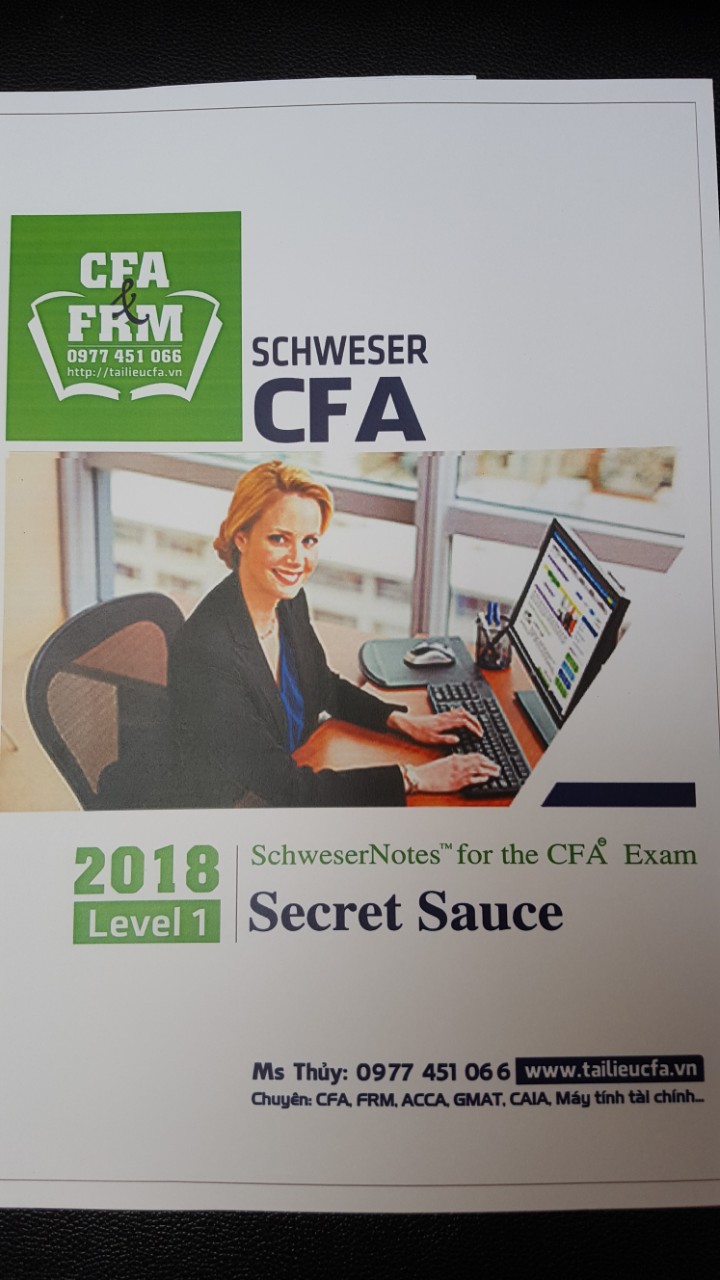 CFA 2018 Schweser Secretsauce Level1