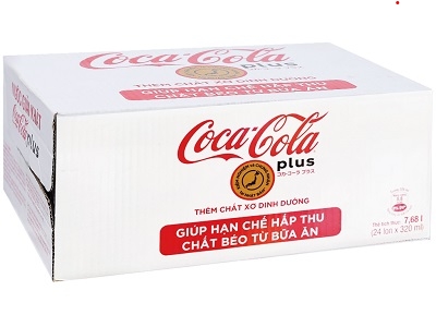 Thùng 24 lon nước ngọt Coca Cola Plus 320ml
