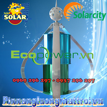 Tua Bin Gió Solarcity (Tua Bin Gió Trục Đứng) 500w