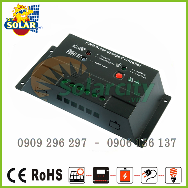 Controller Solar Charger PWM2024A-20A 12v/24v Auto